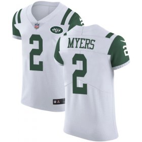 Wholesale Cheap Nike Jets #2 Jason Myers White Men\'s Stitched NFL Vapor Untouchable Elite Jersey