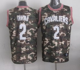 Wholesale Cheap Cleveland Cavaliers #2 Kyrie Irving Camo Fashion Jersey