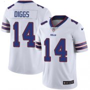 Wholesale Cheap Nike Bills #14 Stefon Diggs White Men's Stitched NFL Vapor Untouchable Limited Jersey