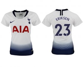 Wholesale Cheap Women\'s Tottenham Hotspur #23 Eriksen Home Soccer Club Jersey