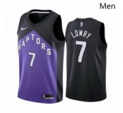Wholesale Cheap Men Toronto Raptors 7 Kyle Lowry Purple NBA Swingman 2020 21 Earned Edition Jersey