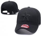 Wholesale Cheap NFL Dallas Cowboys Team Logo Black Peaked Adjustable Hat SG15