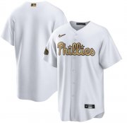 Wholesale Cheap Men's Philadelphia Phillies Blank White 2022 All-Star Cool Base Stitched Baseball Jersey