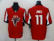 Wholesale Cheap Men's Atlanta Falcons #11 Julio Jones Red 2020 Big Logo Vapor Untouchable Stitched NFL Nike Fashion Limited Jersey