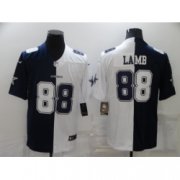 Wholesale Cheap Men Nike Dallas Cowboys 88 CeeDee Lamb Blue White Split Limited Jersey