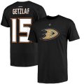 Wholesale Cheap Anaheim Ducks #15 Ryan Getzlaf Reebok Primary Logo Name & Number T-Shirt Black