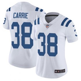 Wholesale Cheap Nike Colts #38 T.J. Carrie White Women\'s Stitched NFL Vapor Untouchable Limited Jersey