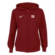 Wholesale Cheap Nike New York Giants Ladies Tailgater Full Zip Hoodie Red