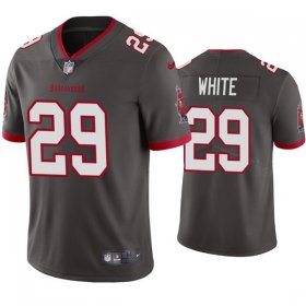 Wholesale Cheap Men\'s Tampa Bay Buccaneers #29 Rachaad White Gray Vapor Untouchable Limited Stitched Jersey
