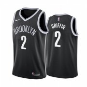 Wholesale Cheap Men's Brooklyn Nets #2 Blake Griffin Black Stitched 2021 Jersey