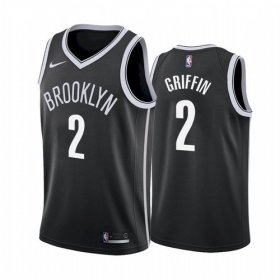 Wholesale Cheap Men\'s Brooklyn Nets #2 Blake Griffin Black Stitched 2021 Jersey