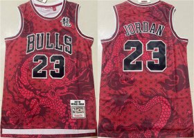 Cheap Men\'s Chicago Bulls #23 Michael Jordan Red 1997-98 Throwback Stitched Basketball Jersey