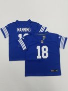 Wholesale Cheap Toddlers Indianapolis Colts #18 Peyton Manning Blue 2022 Vapor Untouchable Stitched NFL Nike Limited Jersey