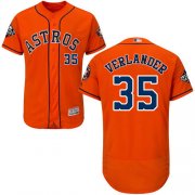 Wholesale Cheap Astros #35 Justin Verlander Orange Flexbase Authentic Collection 2019 World Series Bound Stitched MLB Jersey