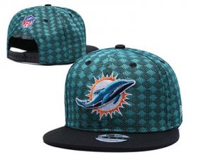 Wholesale Cheap Dolphins Team Logo Green Black Adjustable Hat TX