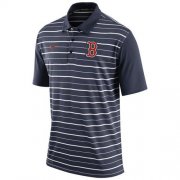 Wholesale Cheap Men's Boston Red Sox Nike Navy Dri-FIT Stripe Polo
