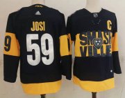 Wholesale Cheap Men's Nashville Predators #59 Roman Josi Black 2022 Stadium Series adidas Stitched NHL Jersey