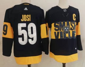 Wholesale Cheap Men\'s Nashville Predators #59 Roman Josi Black 2022 Stadium Series adidas Stitched NHL Jersey