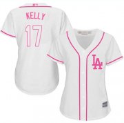 Women's Joe Kelly White Jersey - #17 Baseball Los Angeles Dodgers Cool Base Fashion