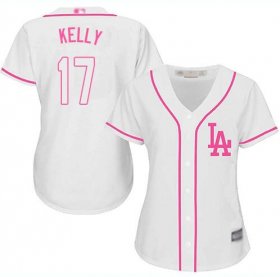 Women\'s Joe Kelly White Jersey - #17 Baseball Los Angeles Dodgers Cool Base Fashion