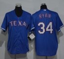 Wholesale Cheap Rangers #34 Nolan Ryan Blue Cool Base Stitched Youth MLB Jersey