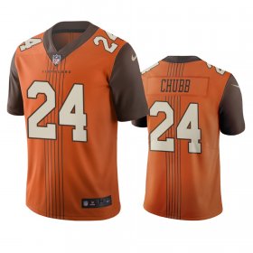 Wholesale Cheap Cleveland Browns #24 Nick Chubb Brown Vapor Limited City Edition NFL Jersey