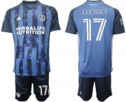 Wholesale Cheap Men 2020-2021 club Los Angeles Galaxy away 17 blue Soccer Jerseys