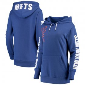 Wholesale Cheap New York Mets G-III 4Her by Carl Banks Women\'s 12th Inning Pullover Hoodie Royal