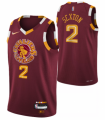 Wholesale Cheap Men's Cleveland Cavaliers #2 Collin Sexton 2021-2022 Red 75th Anniversary City Edition Swingman Stitched Jersey