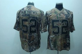 Wholesale Cheap Packers #52 Clay Matthews Camouflage Realtree Embroidered NFL Jersey