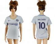 Wholesale Cheap Women's Chelsea #10 Hazard Away Soccer Club Jersey