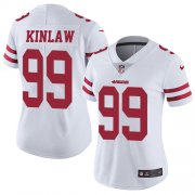 Wholesale Cheap Nike 49ers #99 Javon Kinlaw White Women's Stitched NFL Vapor Untouchable Limited Jersey
