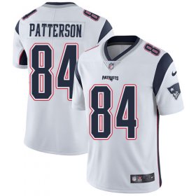 Wholesale Cheap Nike Patriots #84 Cordarrelle Patterson White Men\'s Stitched NFL Vapor Untouchable Limited Jersey