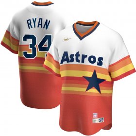 Wholesale Cheap Houston Astros #34 Nolan RyanNike Home Cooperstown Collection Player MLB Jersey White