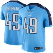 Wholesale Cheap Nike Titans #49 Nick Dzubnar Light Blue Youth Stitched NFL Limited Rush Jersey