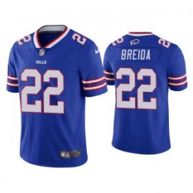 Wholesale Cheap Men\'s Buffalo Bills #22 Matt Breida Blue Vapor Untouchable Limited Stitched Jersey