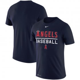 Wholesale Cheap Los Angeles Angels Nike Practice Performance T-Shirt Navy