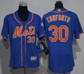 Wholesale Cheap Mets #30 Michael Conforto Blue Flexbase Authentic Women\'s Stitched MLB Jersey