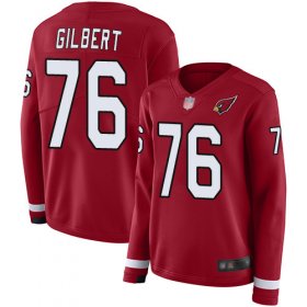 Wholesale Cheap Nike Cardinals #76 Marcus Gilbert Red Team Color Women\'s Stitched NFL Limited Therma Long Sleeve Jersey
