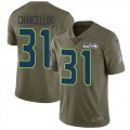 Wholesale Cheap Nike Seahawks #31 Kam Chancellor Olive Men's Stitched NFL Limited 2017 Salute to Service Jersey