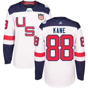 Wholesale Cheap Team USA #88 Patrick Kane White 2016 World Cup Stitched Youth NHL Jersey