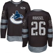 Wholesale Cheap Adidas Canucks #26 Antoine Roussel Black 1917-2017 100th Anniversary Stitched NHL Jersey