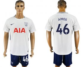 Wholesale Cheap Tottenham Hotspur #46 Amos White/Blue Soccer Club Jersey