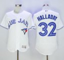 Wholesale Cheap Blue Jays #32 Roy Halladay White Flexbase Authentic Collection Stitched MLB Jersey