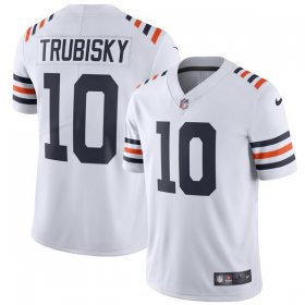 Wholesale Cheap Nike Bears #10 Mitchell Trubisky White Men\'s 2019 Alternate Classic Stitched NFL Vapor Untouchable Limited Jersey