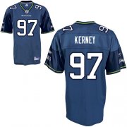 Wholesale Cheap Seahawks #97 Patrick Kerney Blue Stitched NFL Jersey