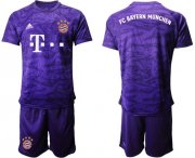Wholesale Cheap Bayern Munchen Blank Purple Goalkeeper Soccer Club Jersey