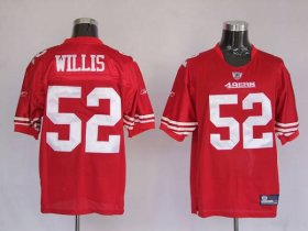 Wholesale Cheap 49ers #52 Patrick Willis Stitched Red NFL Jersey