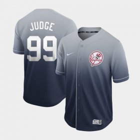 Wholesale Cheap Nike Yankees #99 Aaron Judge Navy Fade Authentic Stitched MLB Jersey