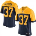 Wholesale Cheap Nike Packers #37 Josh Jackson Navy Blue Alternate Men's Stitched NFL New Elite Jersey